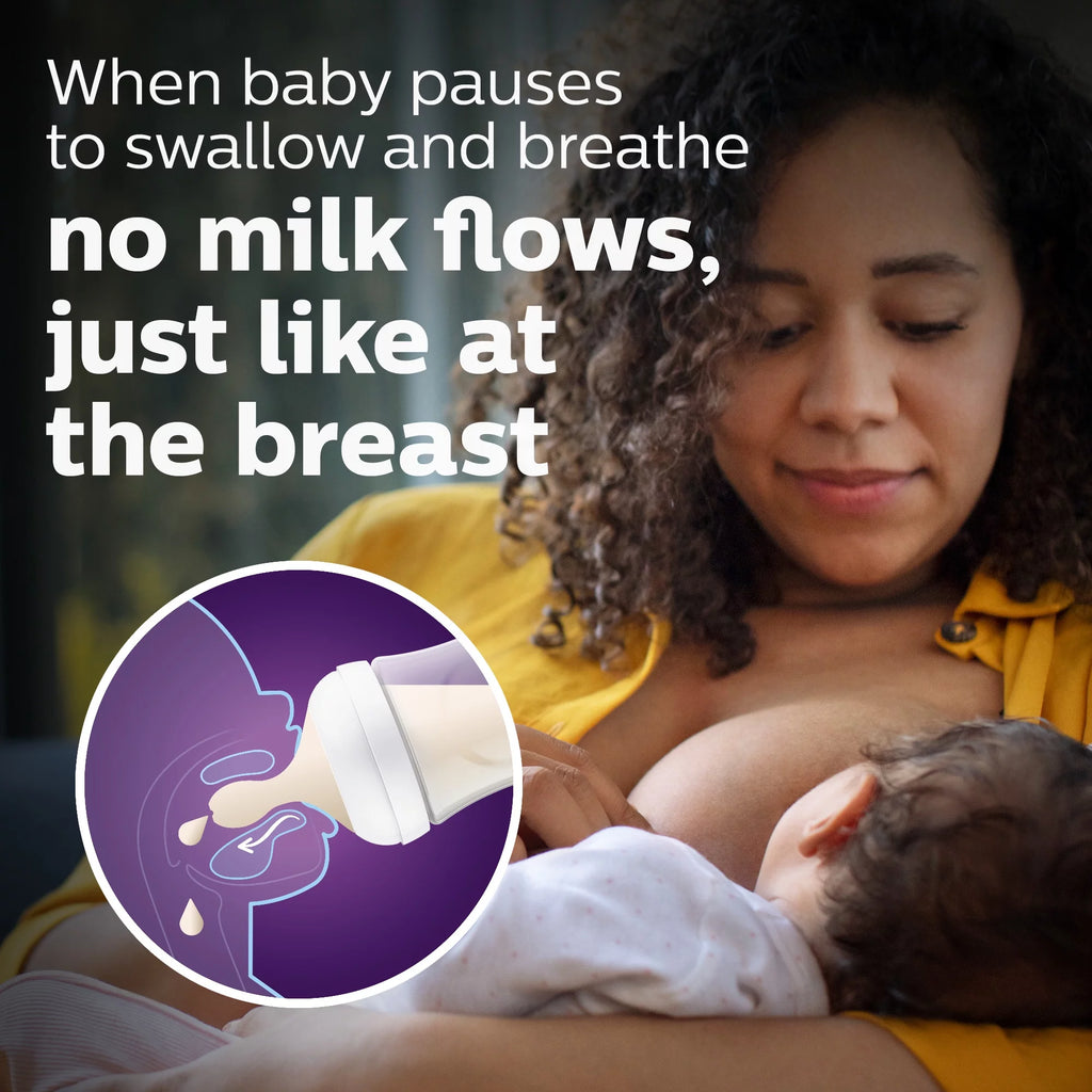 Baby Bottle with Natural Response Nipple Newborn Gift Set X822