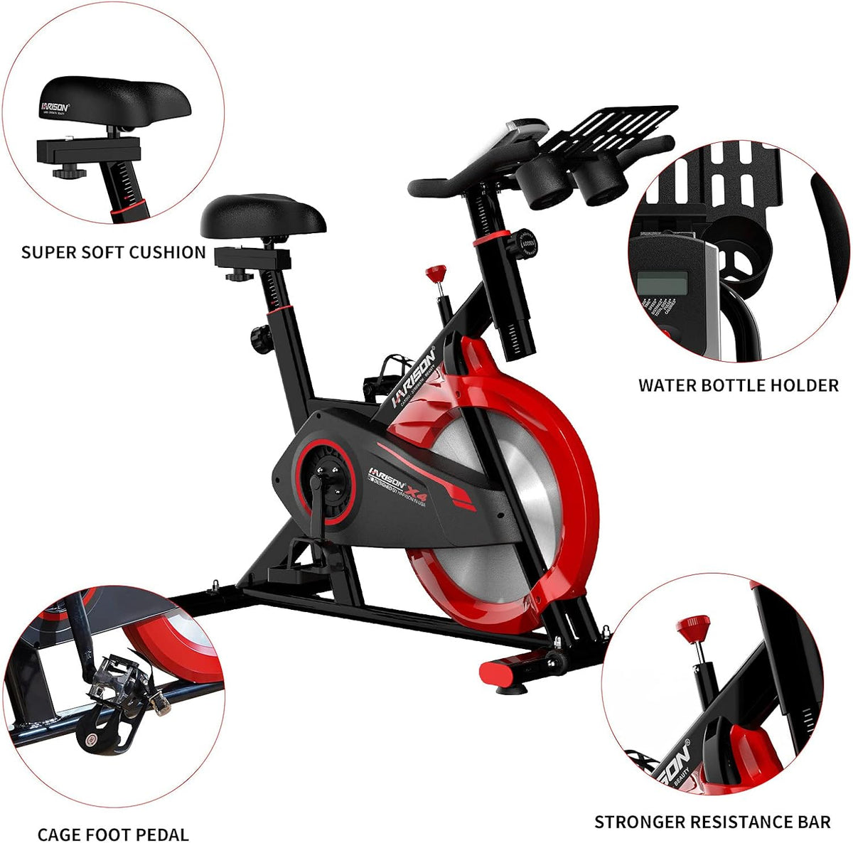 Exercise Bike with Tablet Holder Indoor Cycling Bike H93266