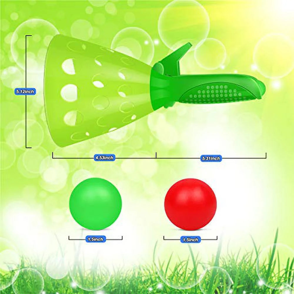 Pop-Pass-Catch Ball Game with 4 Catch Launcher Baskets and 6 Balls L837133