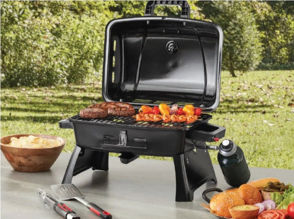 Portable 1 Burner Propane Grill with Interchangeable Griddle Plate Q776790