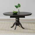 Single Pedestal Dining Table with Butterfly Leaf W9671