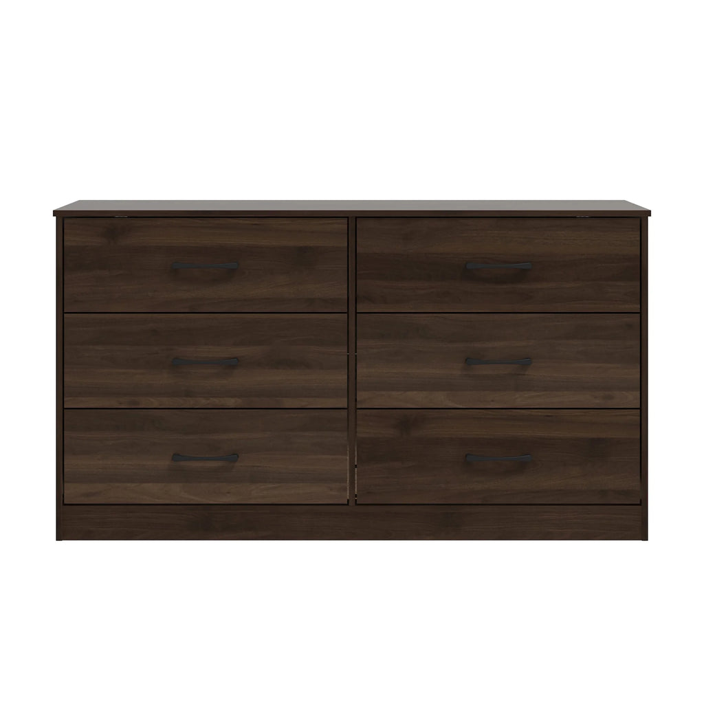 6 Drawer Dark Walnut Dresser D411064