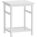 White Bamboo Nightstand X392