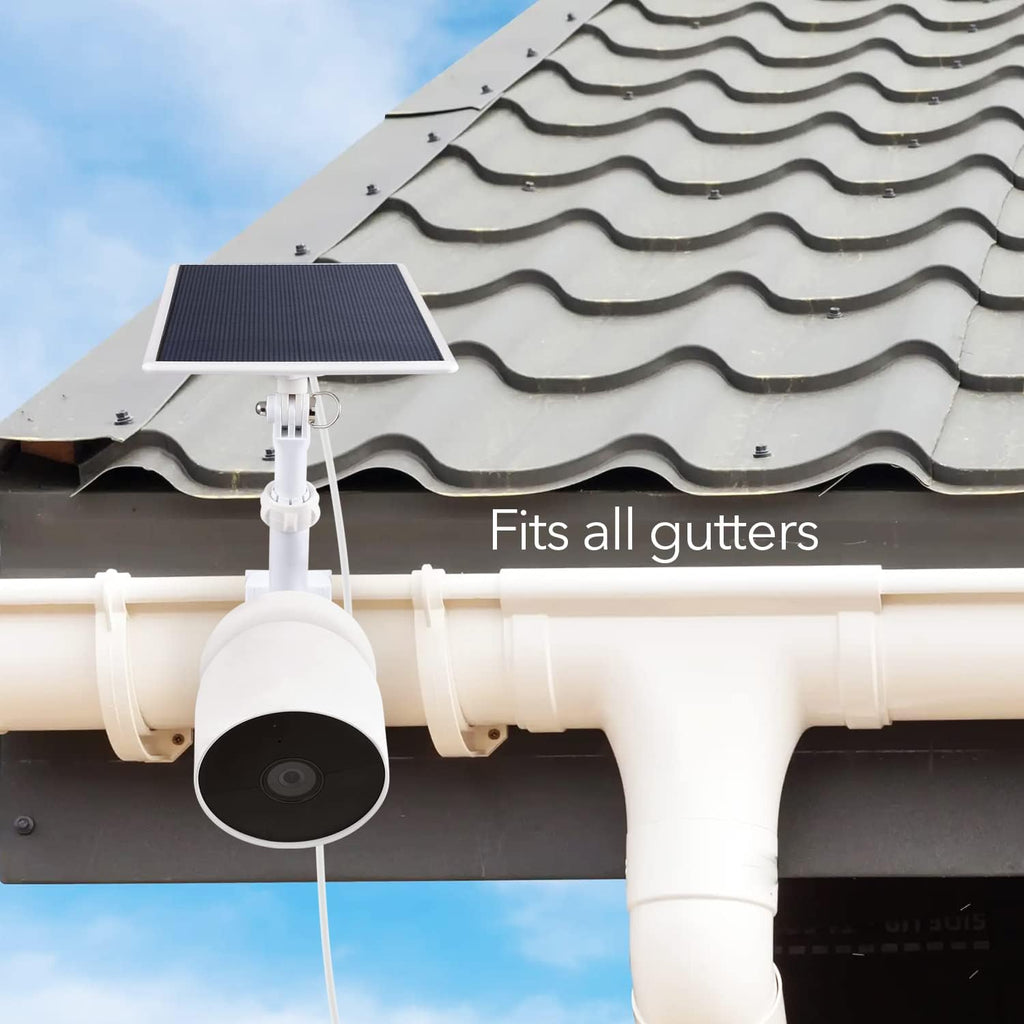 2-in-1 Gutter Mount for Google Nest Cam and Compatible Solar Panel J58859