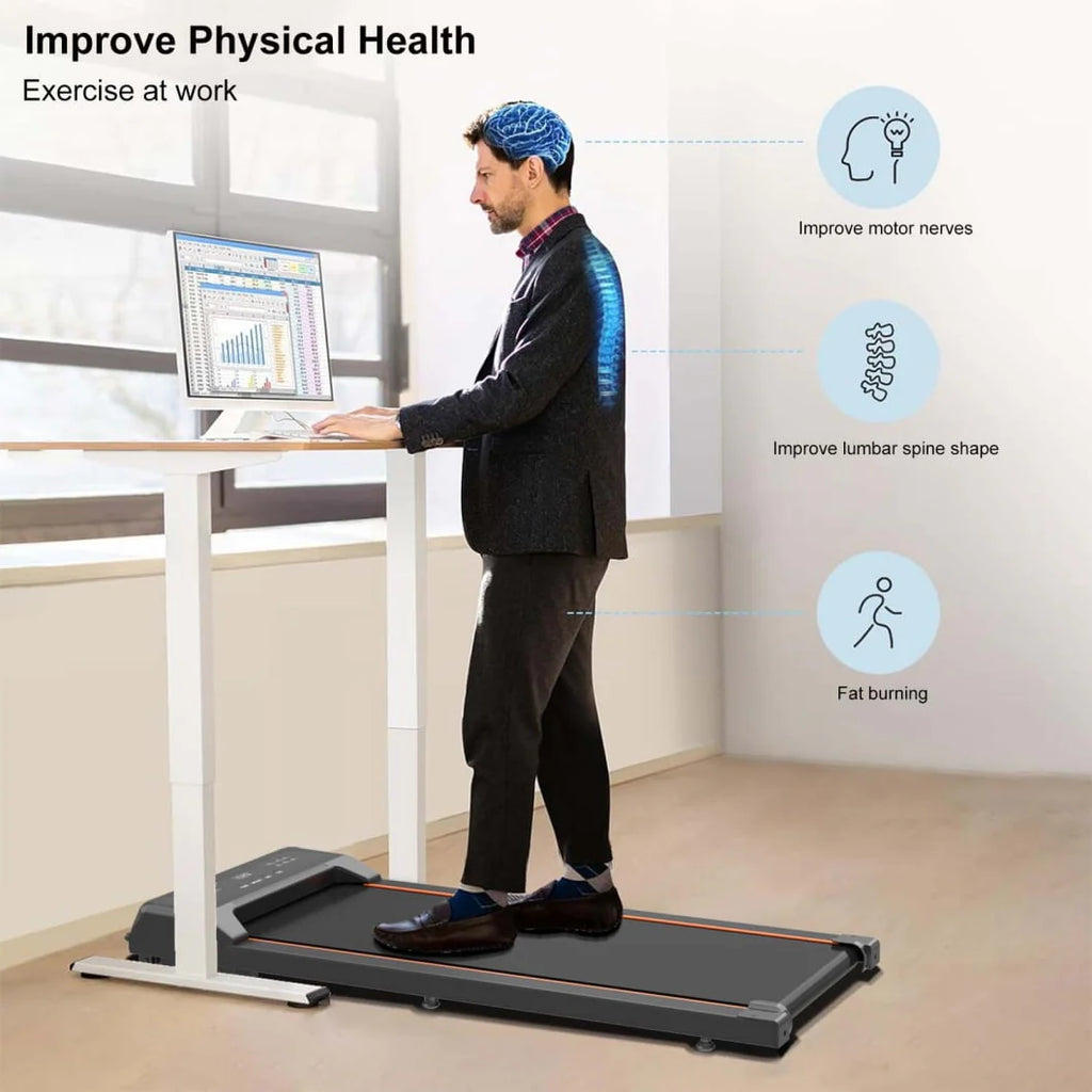 2.5HP Portable Treadmill with LED Display and Remote Control D71168