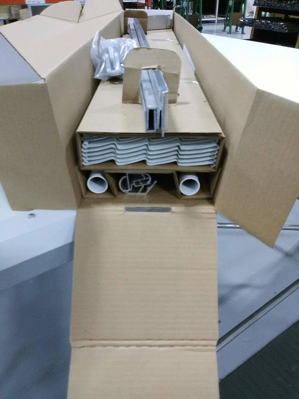 White Aluminum Door Canopy with Support Arms K9771