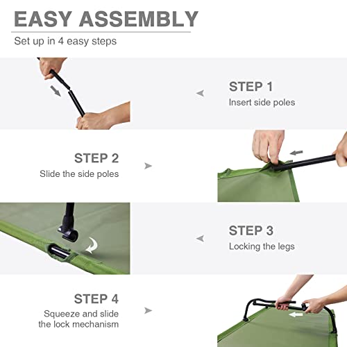 Folding Camping Cot with Carry Bag C449