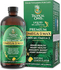 Omega-3 Fish Oil Liquid Supplement Lemon Flavor 16.1 Fl Oz F78402