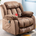 Brown Fabric Manual Rocker Recliner Single Sofa K181198