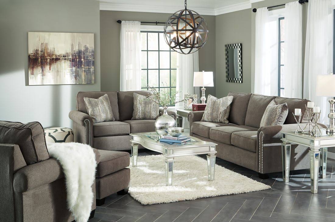 Silver Rectangular End Table M733