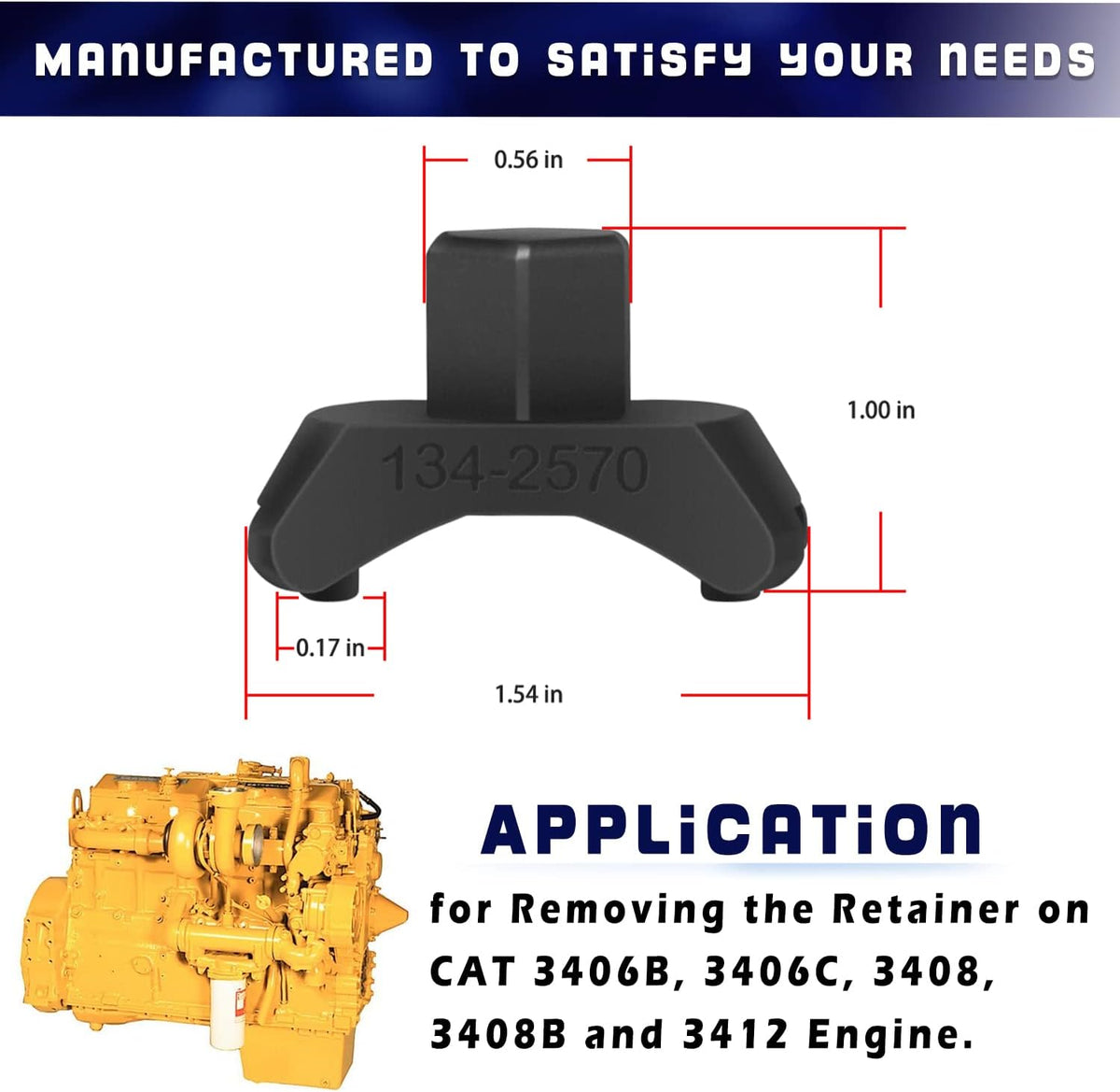 Fuel Injection Nozzle Retainer Spanner Wrench Tool Pack of 2 I1767