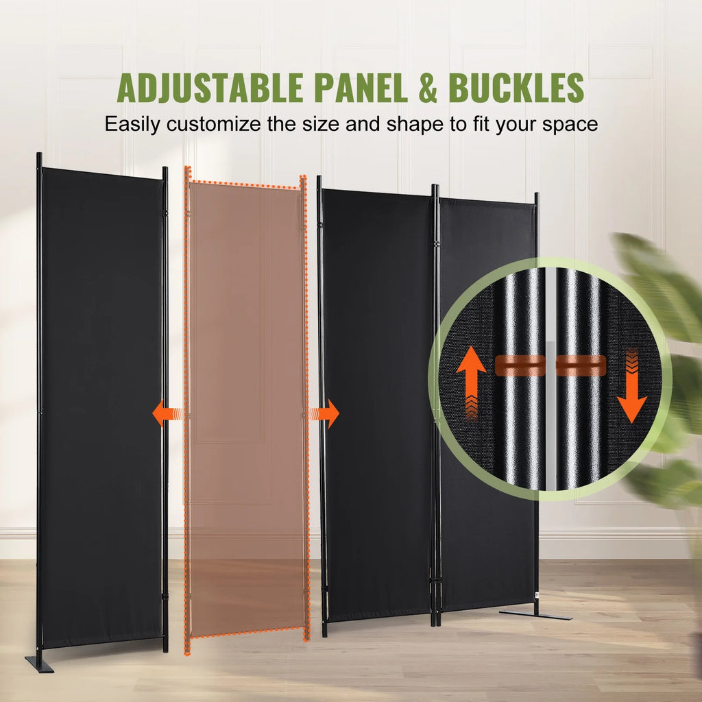 4-Panel Folding Privacy Screen Room Divider D73778