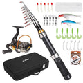 Telescopic Fishing Rod and Reel Combo Kit with Carry Bag G3506
