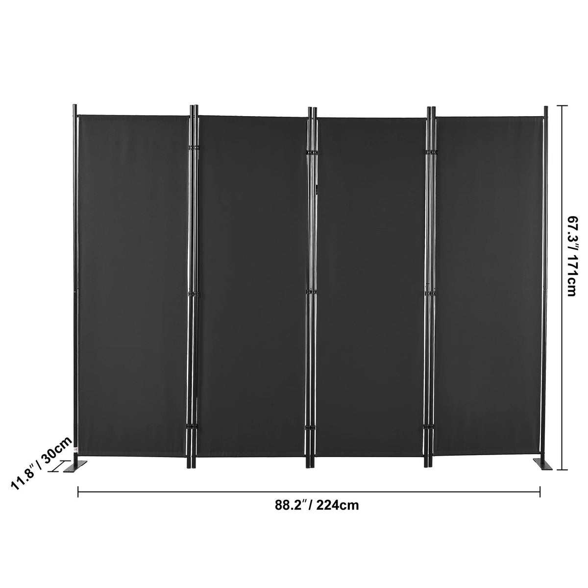 4-Panel Folding Privacy Screen Room Divider D73778