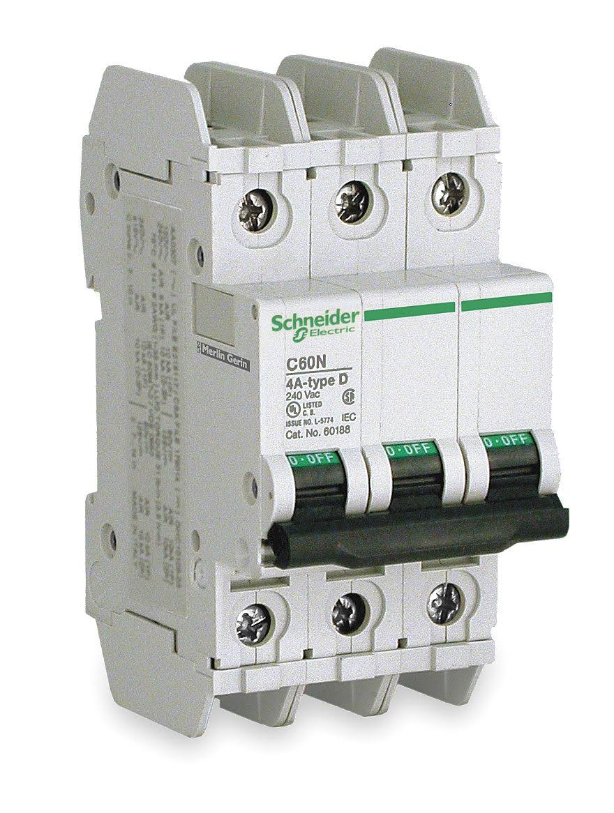 3P Miniature Circuit Breaker 6A 120/240VAC J237