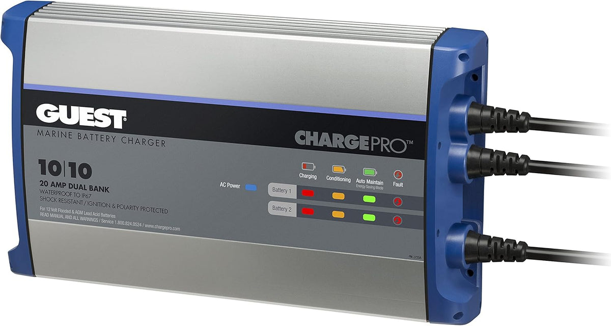 10A 12V 2 Bank Battery Charger V994005