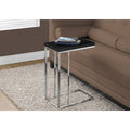 Cappuccino Chrome Metal Accent Table Z83318