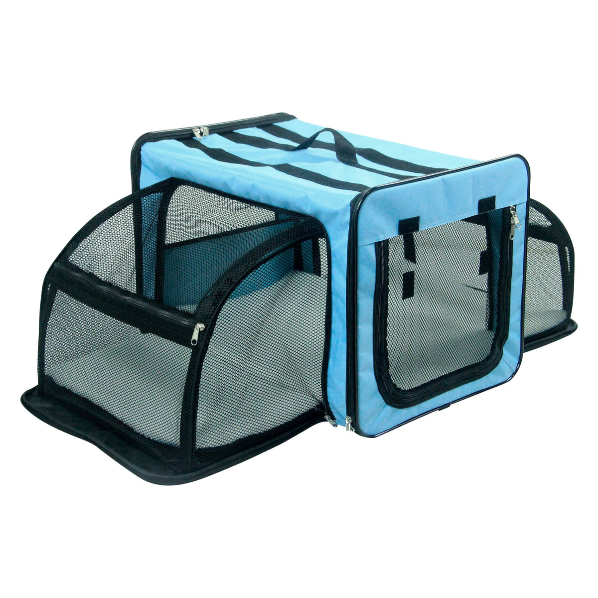 Blue Lightweight Collapsible Pet Dog Crate S3356
