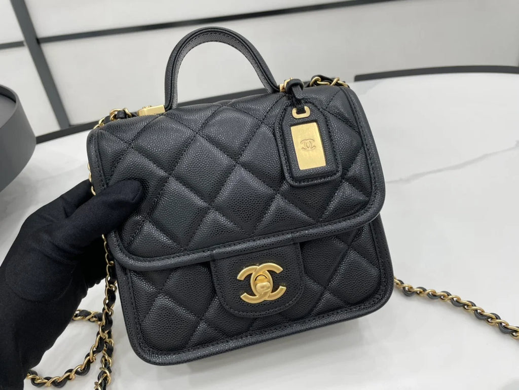 Black Flap Bag U15774