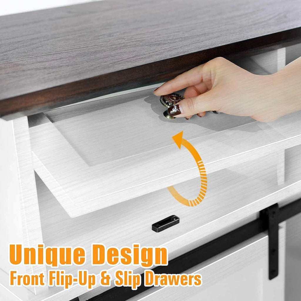 White Fireplace TV Stand C990017