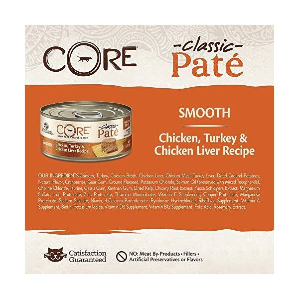 Grain-Free Pate Canned Cat Food, Chicken, Turkey & Chicken Liver, 5.5 oz Case of 24 X147