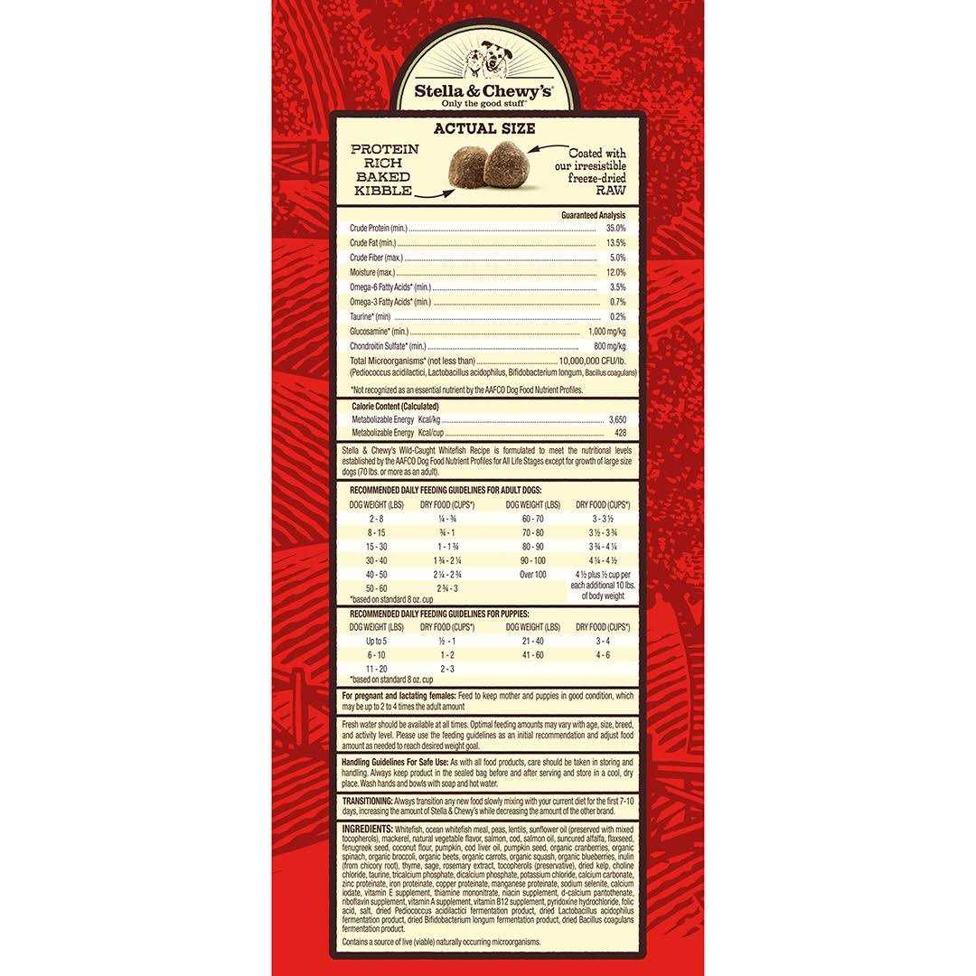 Raw Coated Dog Kibble Whitefish X224