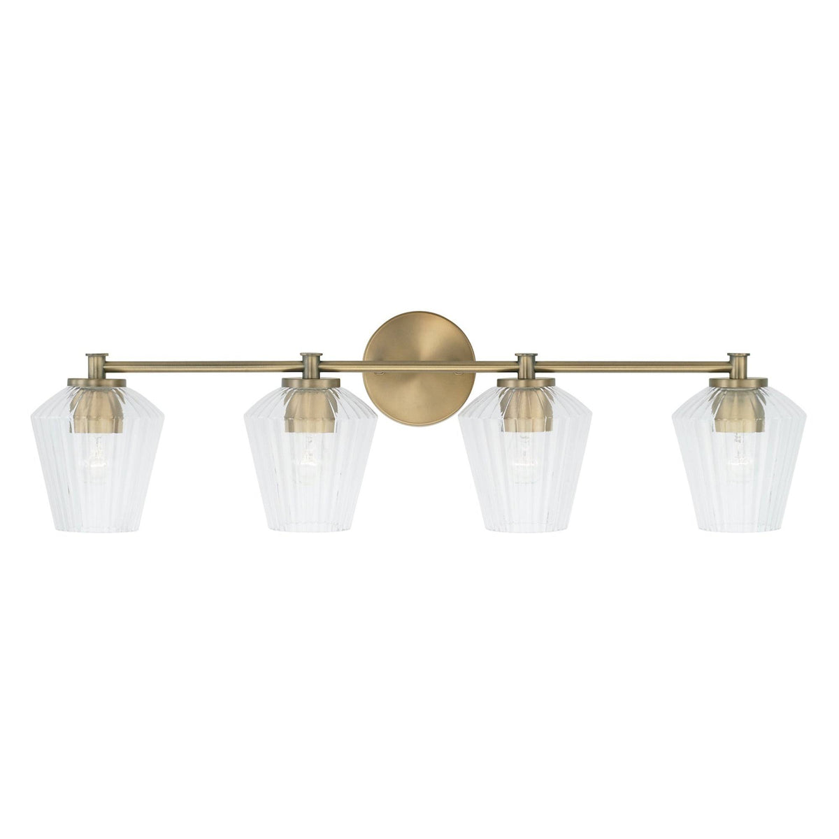 Matte Black 4 Light Bath Vanity S106174