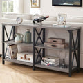 Light Grey Oak 47 Inch Storage Console Table K625020