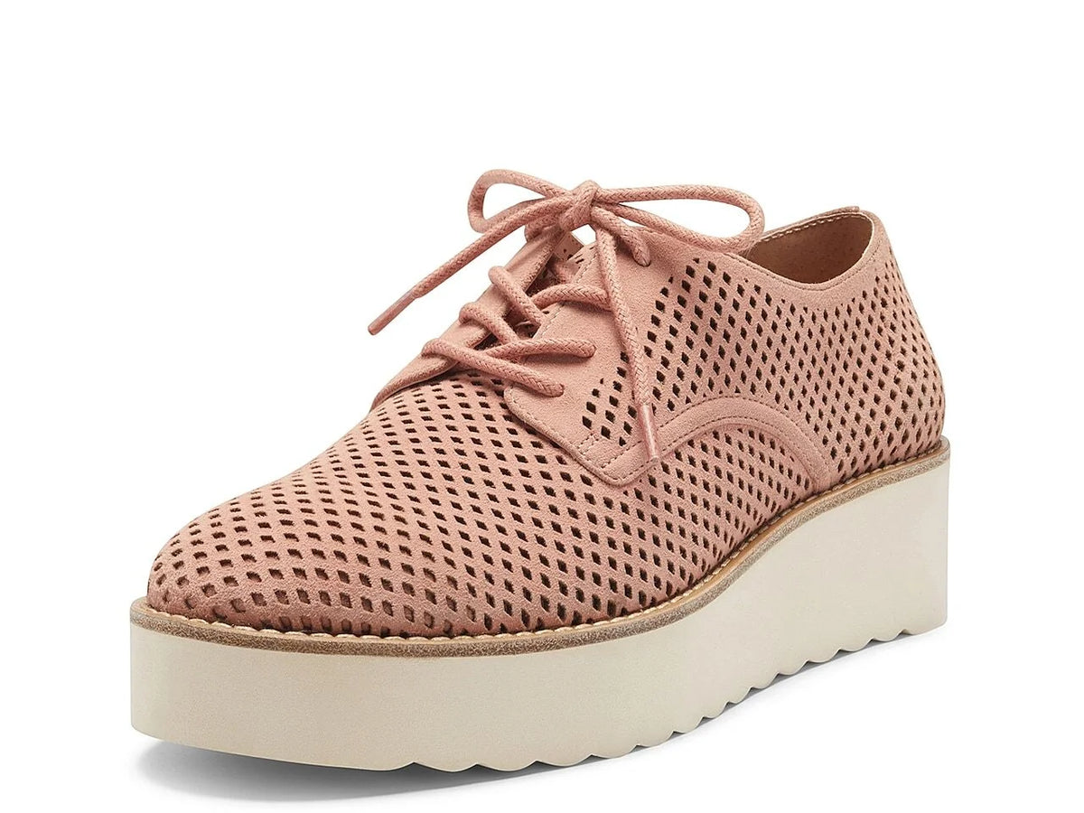 Pink Lace Up Platform Sneaker B958