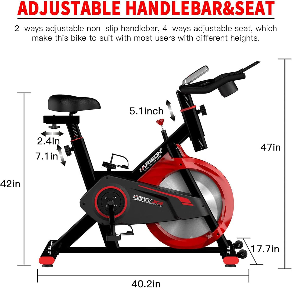Exercise Bike with Tablet Holder Indoor Cycling Bike H93266