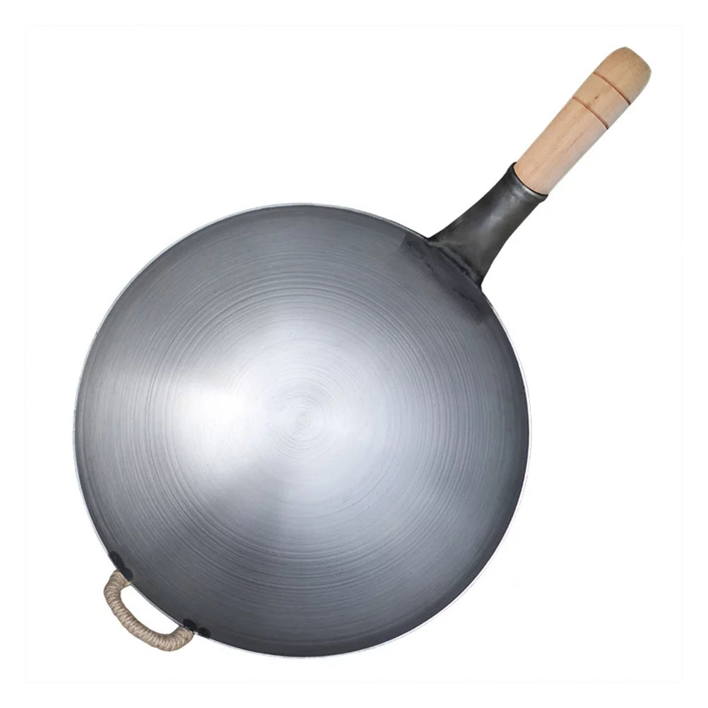 Stainless Steel Single Handle Wok D1656