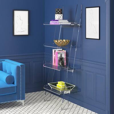 Clear Ladder Bookcase J956