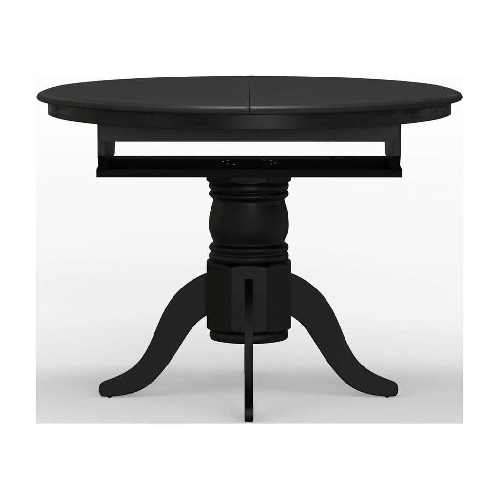 Single Pedestal Dining Table with Butterfly Leaf W9671