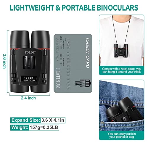 12X25 Small Compact Pocket Binoculars F334