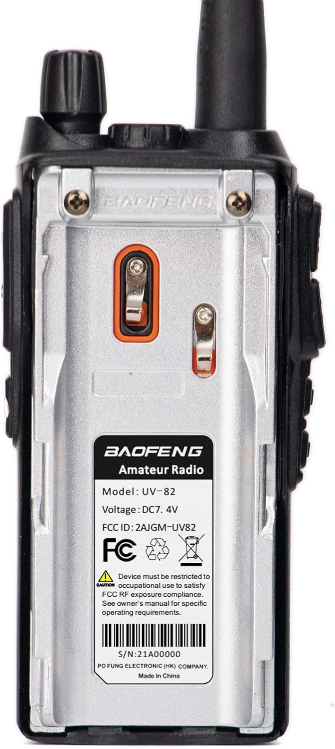 Black 2 Pack Walkie Talkies with Programming Cable and Handheld Speaker Mic K179