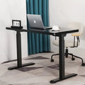 Black Glass Tabletop Standing Desk G81878