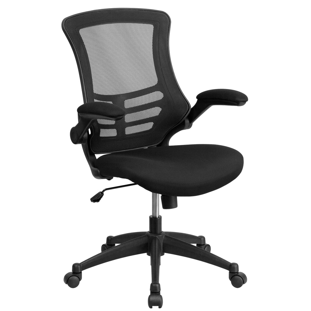 Adjustable Computer Desk, Ergonomic Mesh Office Chair and Mobile Filing Cabinet E485470