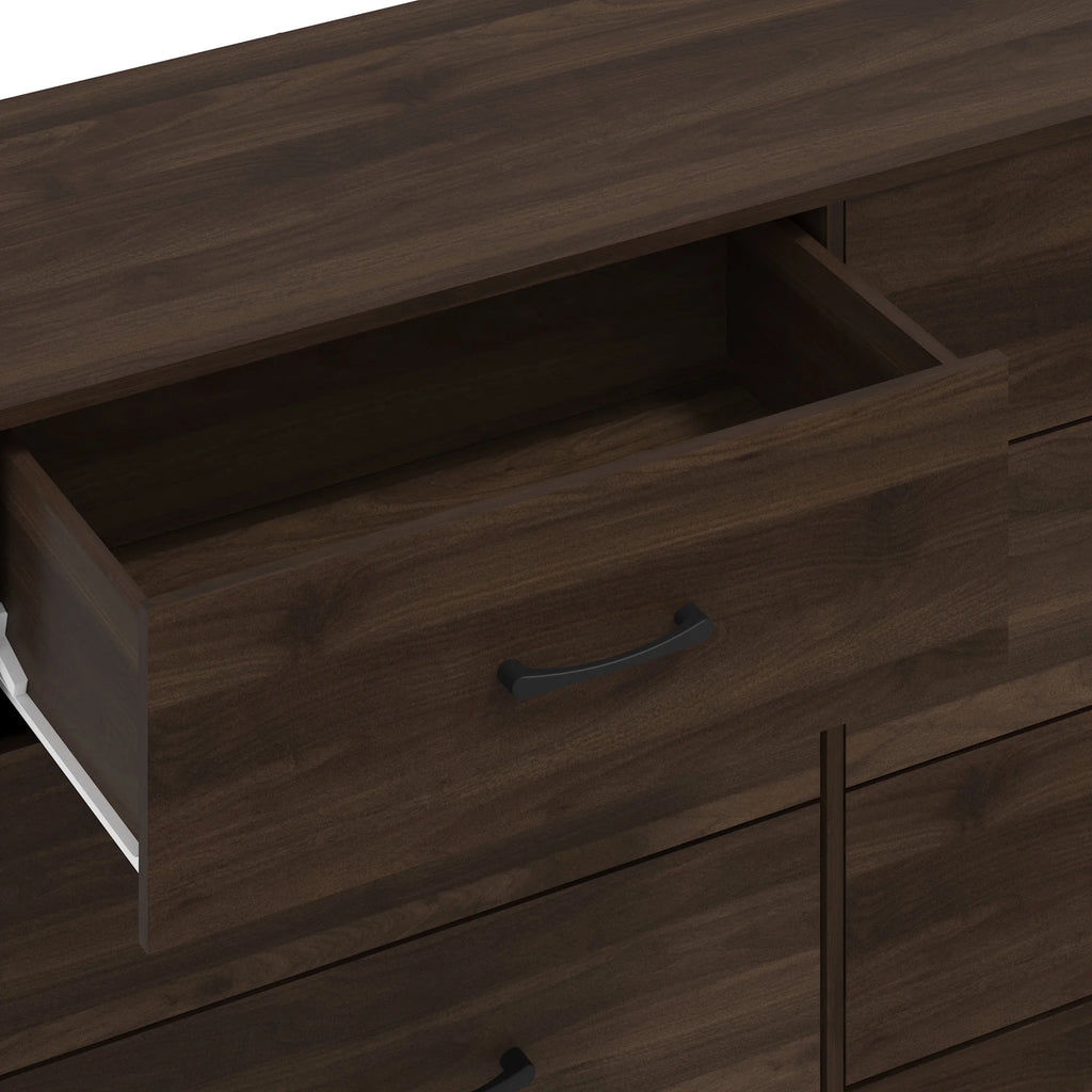 6 Drawer Dark Walnut Dresser D411064