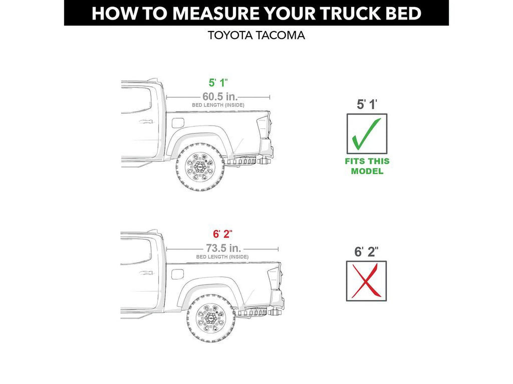 Truck Bed Tonneau Cover for Toyota Tacoma 5' 1" Bed E738