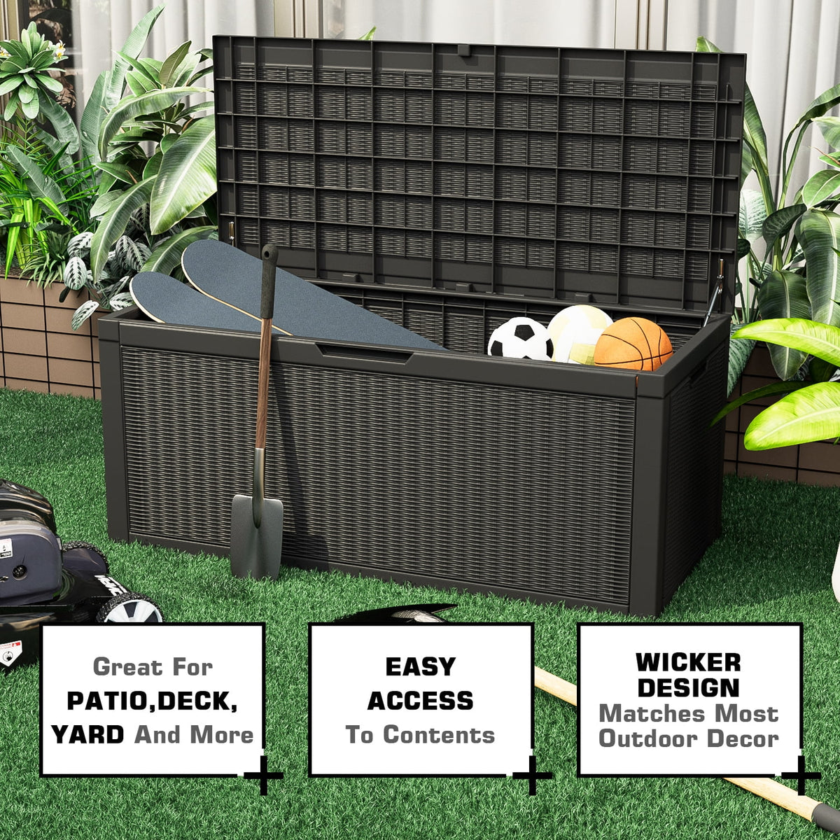 100 Gallon All-Weather Resin Deck Box R941