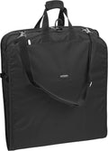 Black Garment Bag with Two Pockets and Shoulder Strap Y8204