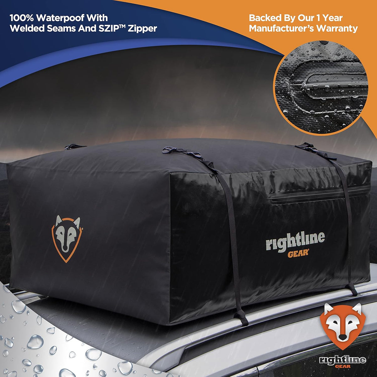 15 cu ft Waterproof Car Top Carrier K229
