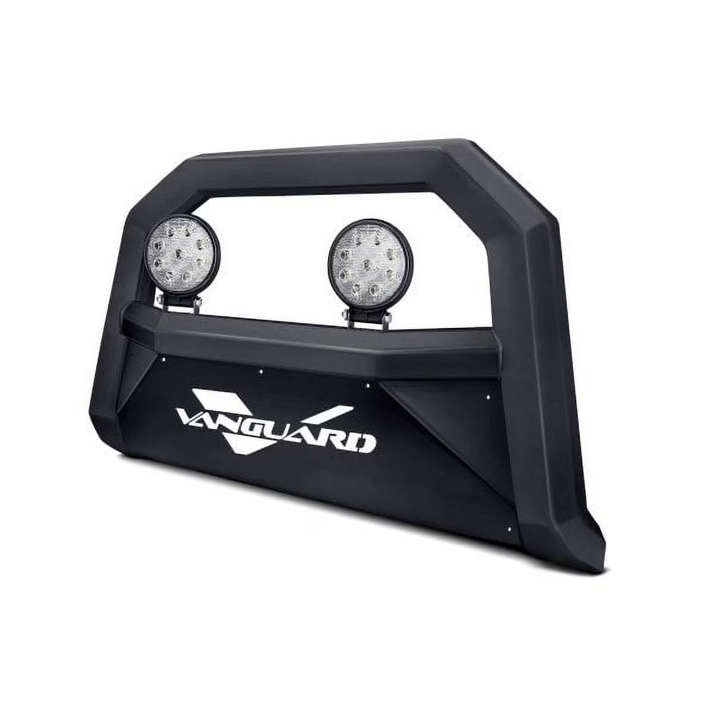 Black Powdercoat Bull Bar with 4.5in Round LED Kit I65231