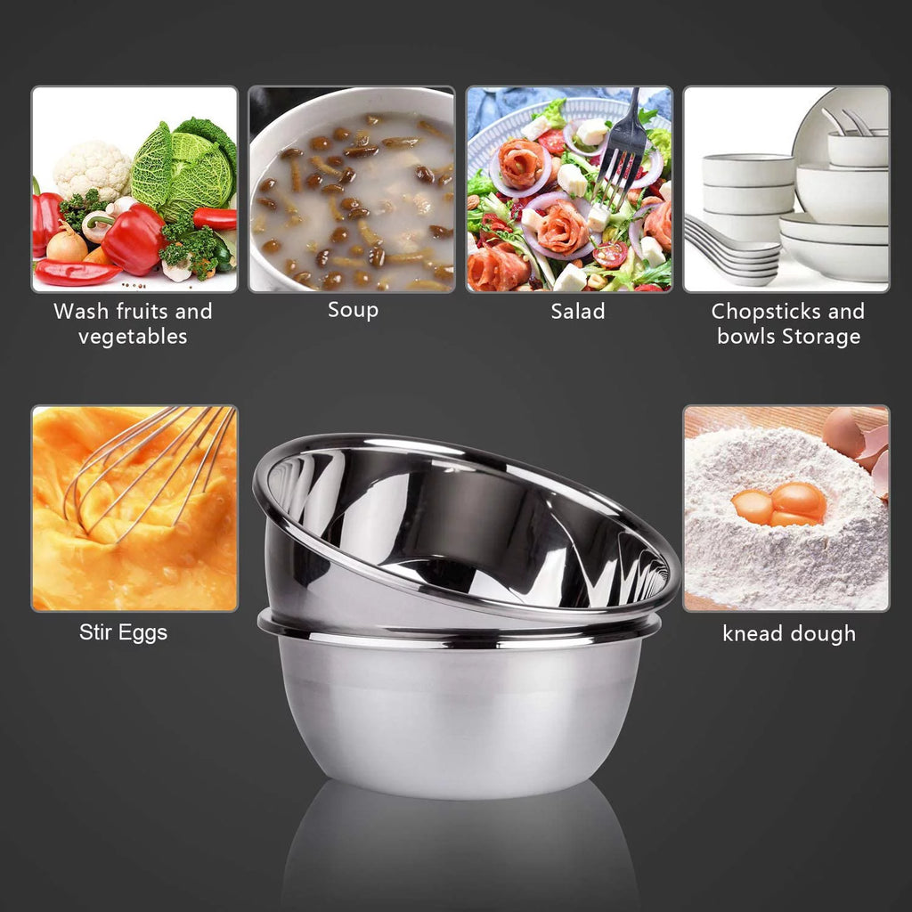 304 Stainless Steel Mixing Bowls Set of 5 P68732
