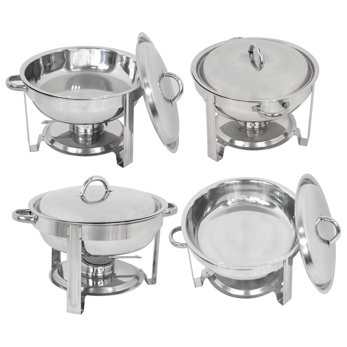 Round Chafing Dish 5Qt 4 Pack N477879