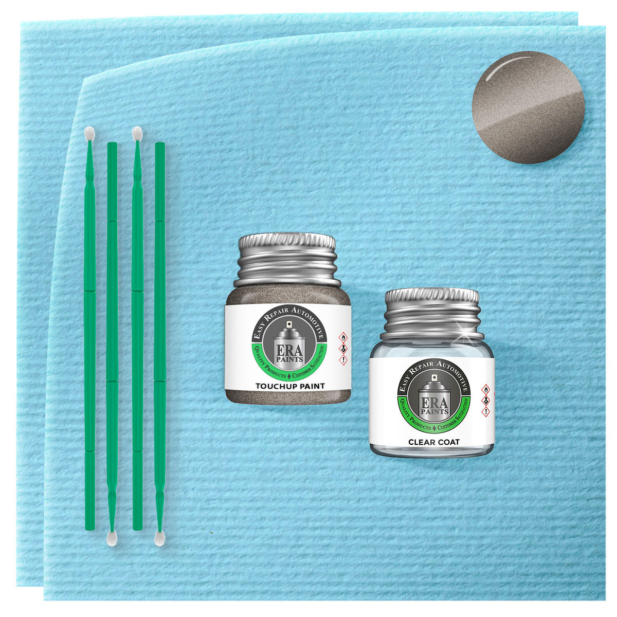 Topaz Metallic Automotive Touch Up Paint Jar Y401