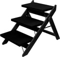 Wooden Foldable 3-Step Dog Stairs Pet Ramp D871001