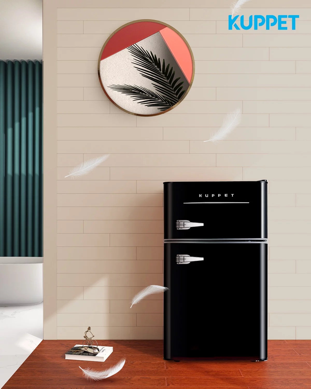 Black 3.2 Cu.Ft Compact 2-Door Mini Refrigerator F400225