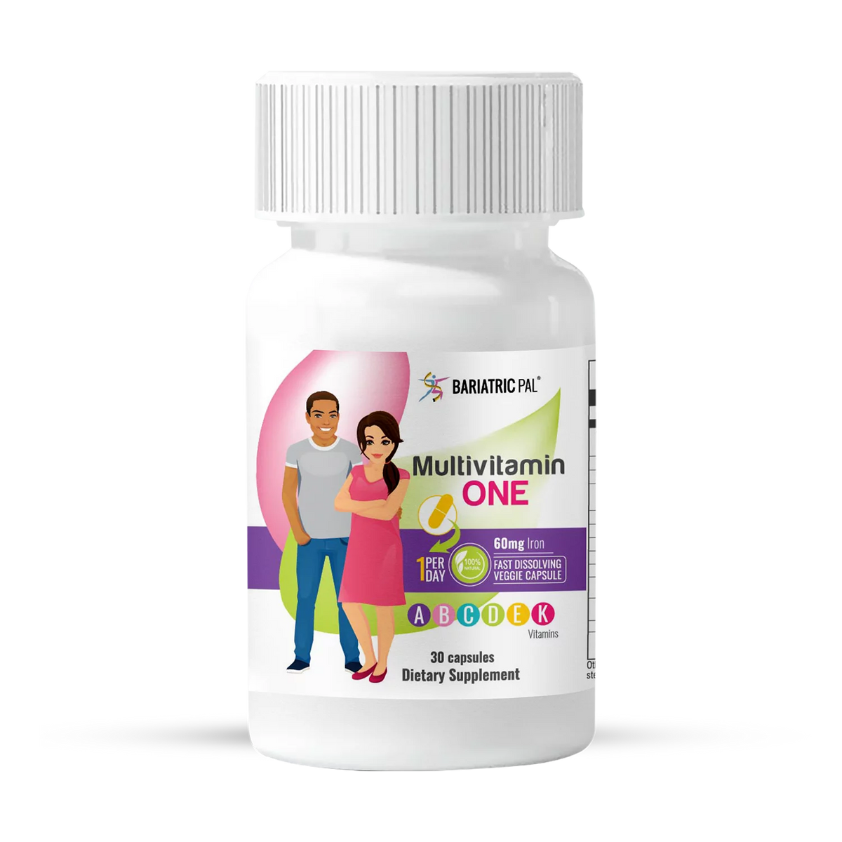 Bariatric Multivitamin Capsules 1-Month Supply with Iron and Calcium Citrate Soft Chews C36077