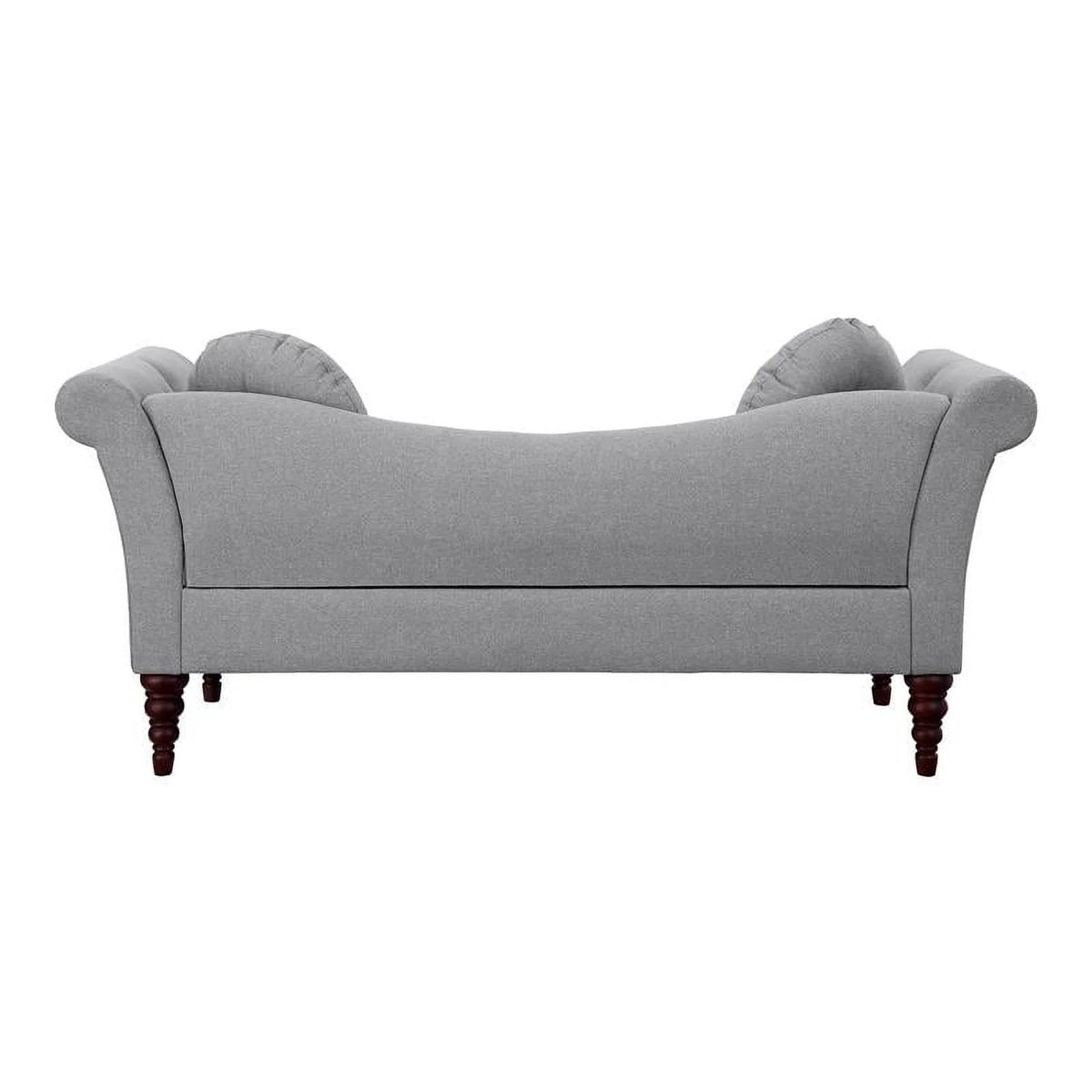 75" Traditional Fabric Settee with 2 Pillows M59077
